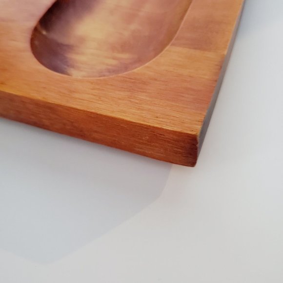 Vintage Baribo Maid Wood Charcuterie Cheese Board Entertaining Serveware Platter - Picture 5 of 8